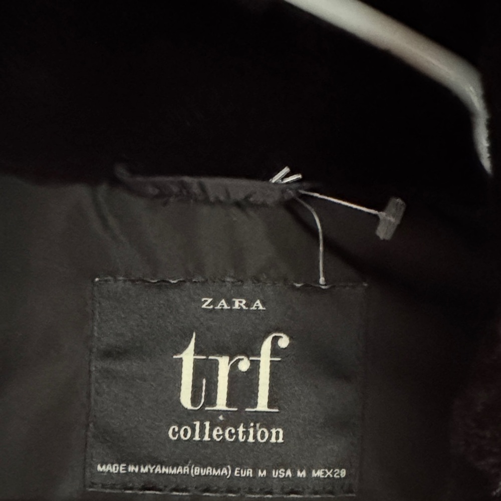 Zara Black Hooded Puffer Jacket - Picture 5 of 11